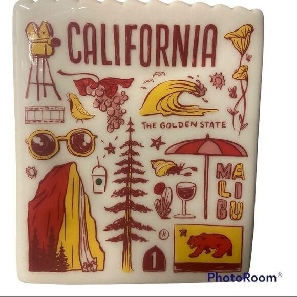 Starbucks California Ceramic Shopping Bag Gift Card Holiday- Been There Series - Picture 5 of 7
